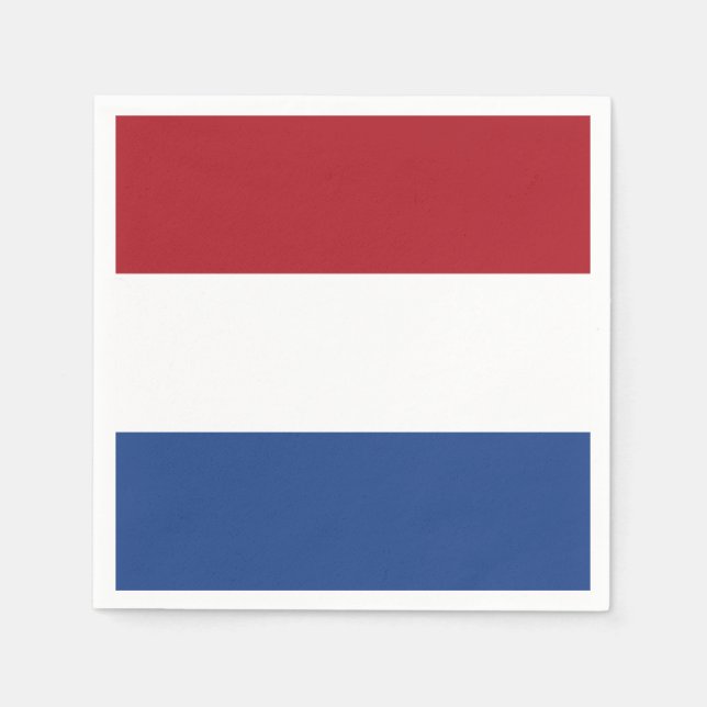 Flagge des niederländischen Papiers Napkins Serviette (Vorderseite)