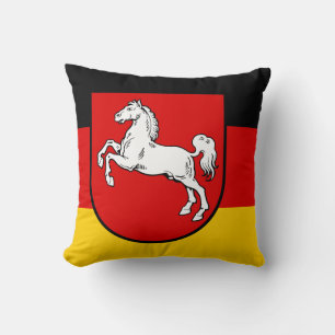 Flagge des Niedersächsischen Kissen