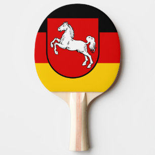 Flagge des Niedersächsischen Ping-Pong Paddle Tischtennis Schläger
