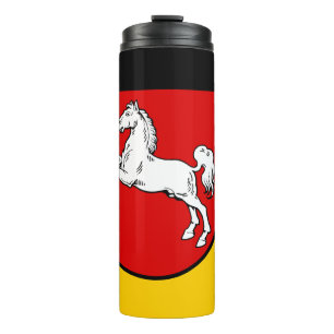 Flagge des Niedersächsischen Thermaltummers Thermosbecher