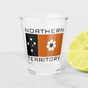 Flagge des nördlichen Hoheitsgebiets (AUSTRALIEN) Schnapsglas