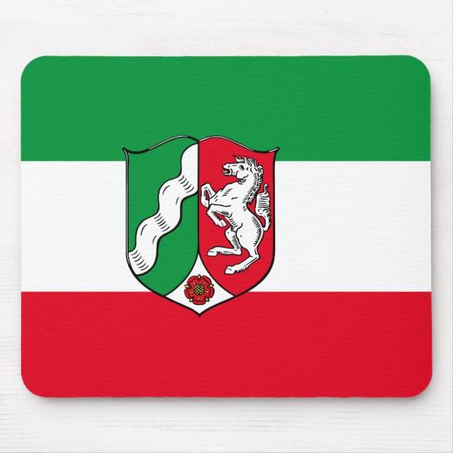 Flagge des nordrhein-westfälischen Mousepads (Vorne)
