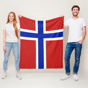 Flagge des Norwegen-Skandinaviermediums Fleecedecke