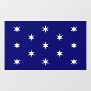 Flagge des Oberbefehlshabers von George Washington Fensteraufkleber