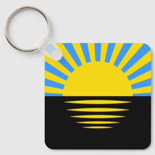 Flagge des Oblast Donezk Schlüsselanhänger