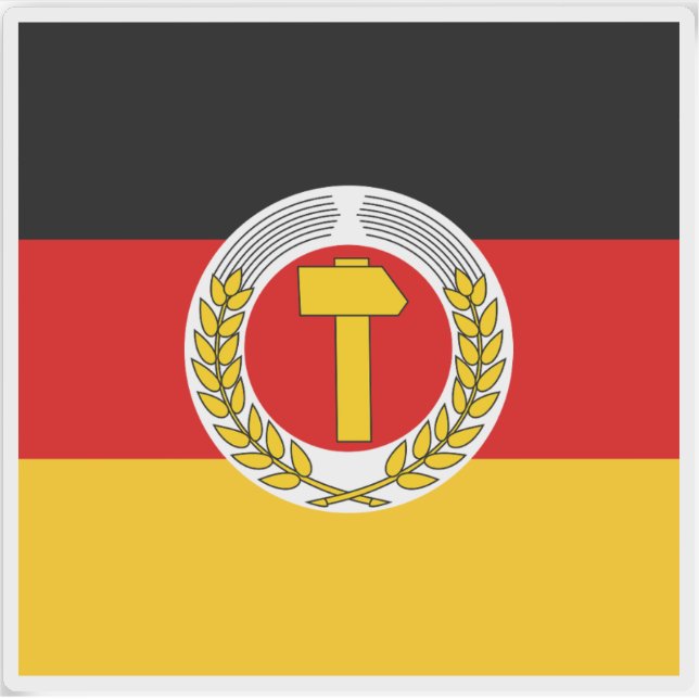 Flagge des ostdeutschen Präsidenten (1951-1953) Aufkleber (Vorderseite)