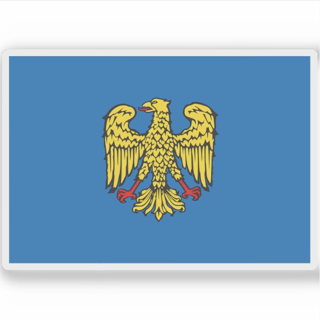 Flagge des Patriarchen Staat von Friaul (1077-1420 Aufkleber (Vorderseite)