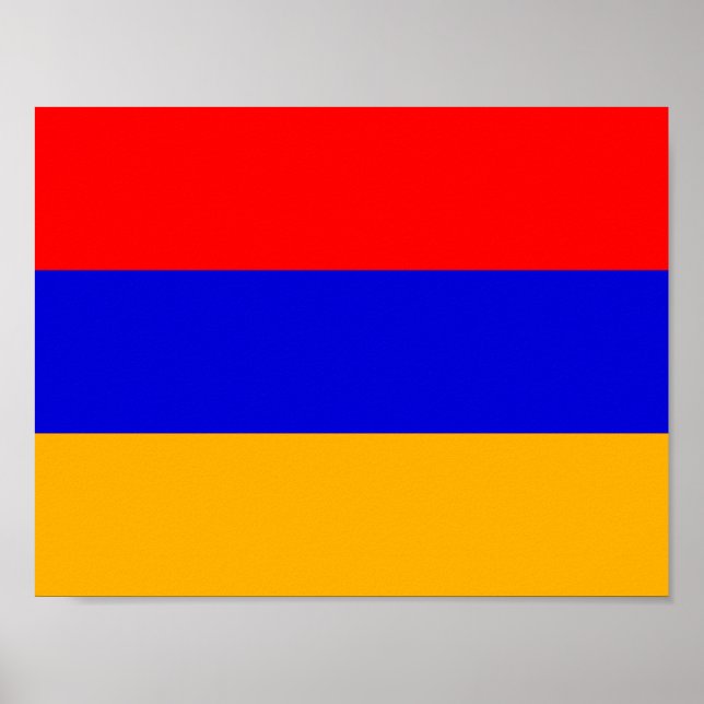 Flagge des Posters Armenien Poster (Vorne)