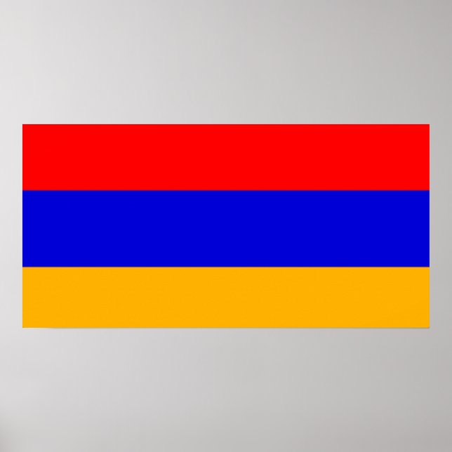 Flagge des Posters Armenien Poster (Vorne)