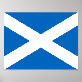 Flagge des Posters von Schottland Poster