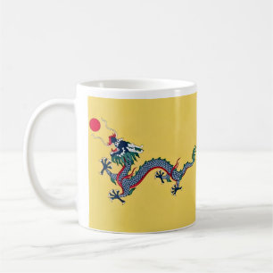 Flagge des Qing Dynastie Chinas Kaffeetasse