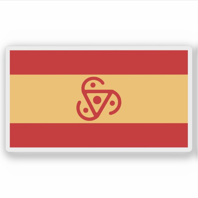Flagge des Reiches Aufkleber (Vorderseite)