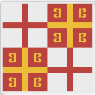 Flagge des Reiches Konstantinopel (alias 1350) Aufkleber