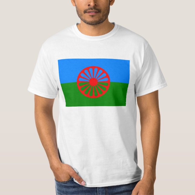Flagge des romanischen Volkes - romanische Flagge T-Shirt (Vorderseite)