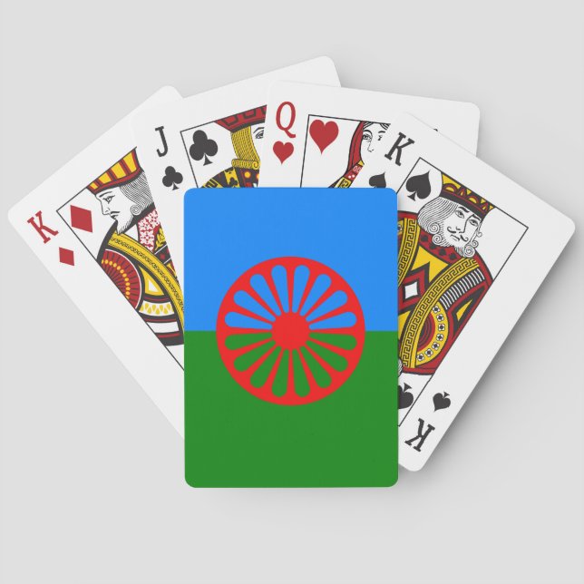 Flagge des rumänischen Volkes Spielkarten (Rückseite)