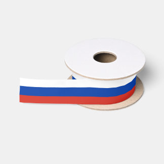 Flagge des Russischen Flachbandes Satinband