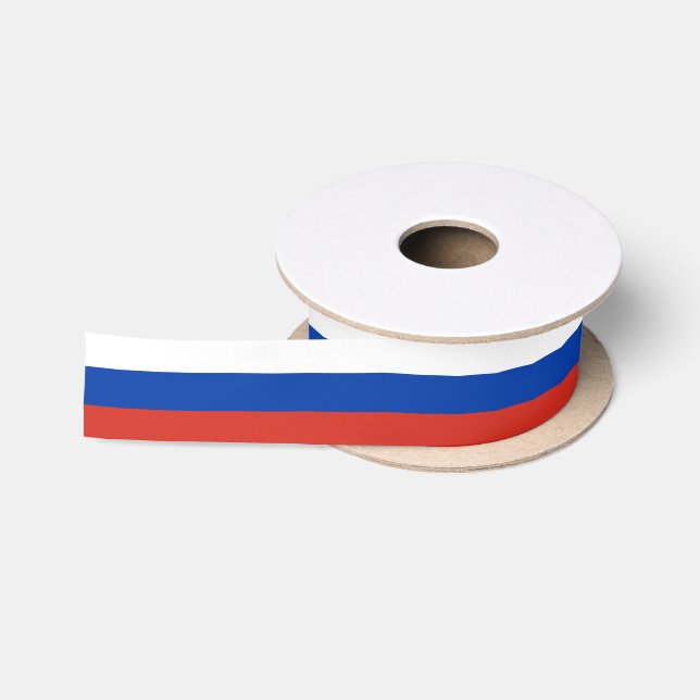 Flagge des Russischen Flachbandes Satinband (Spule)