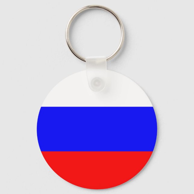 Flagge des russischen Schlüsselanhängers Schlüsselanhänger (Vorderseite)