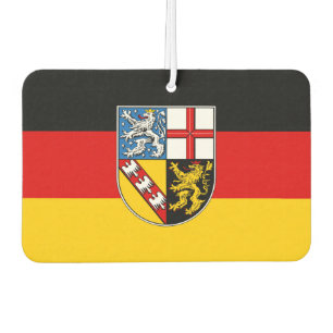 Flagge des Saarland Baby Bib Autolufterfrischer