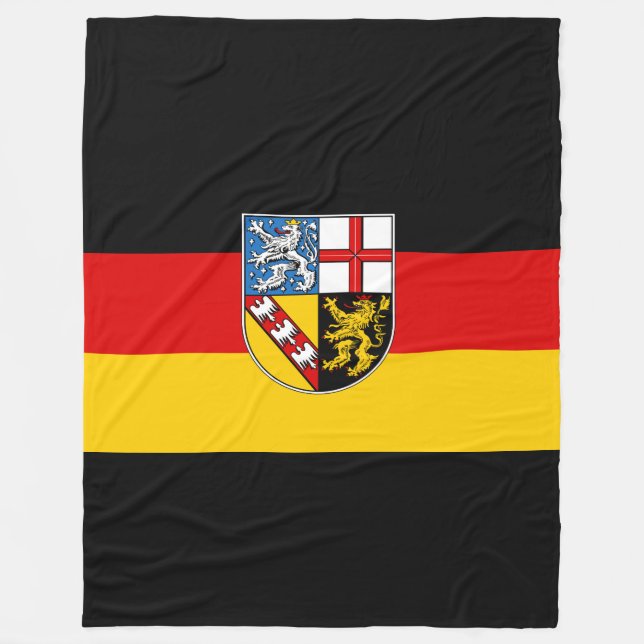 Flagge des Saarlandes Fleece Blanket (Vorderseite)