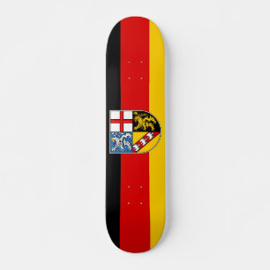 Flagge des Saarlandes Skateboard