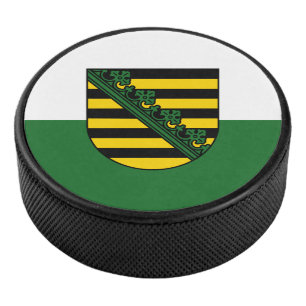 Flagge des sächsischen Hockeypucks Eishockey Puck