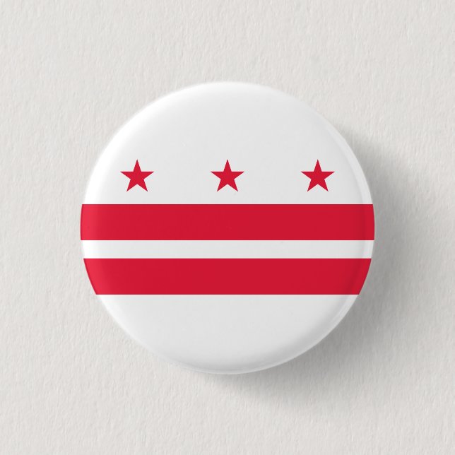 Flagge des Schlüsselanhängers District of Columbia Button (Vorderseite)
