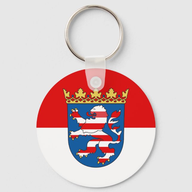 Flagge des Schlüsselanhängers Hessen Schlüsselanhänger (Vorderseite)