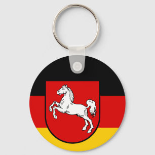 Flagge des Schlüsselanhängers Niedersachsen Schlüsselanhänger