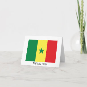 Flagge des Senegal Dankeskarte