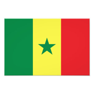 Flagge des Senegal Fotodruck