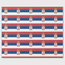 Flagge des serbischen Umschlagpapiers