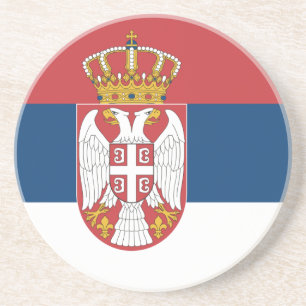 Flagge des serbischen Untersetzer