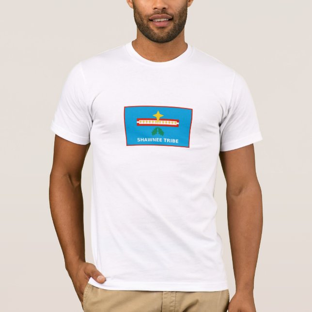 Flagge des Shawnee-Stammes von Oklahoma T-Shirt (Vorderseite)