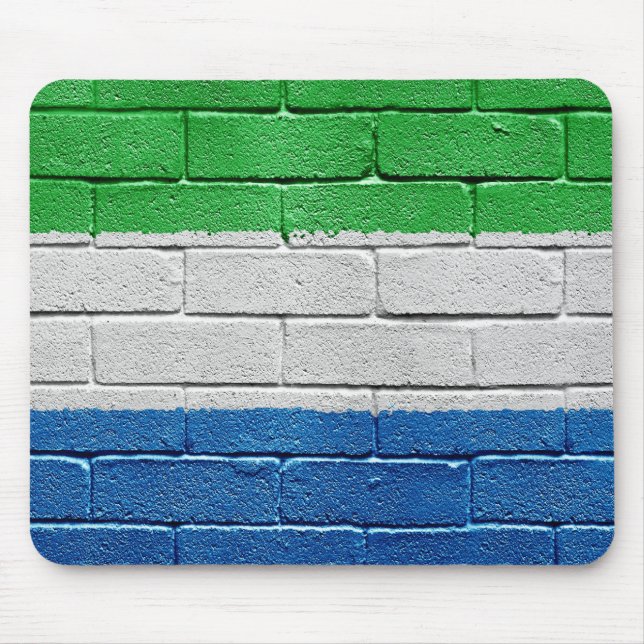 Flagge des Sierra Leone Mousepad (Vorne)
