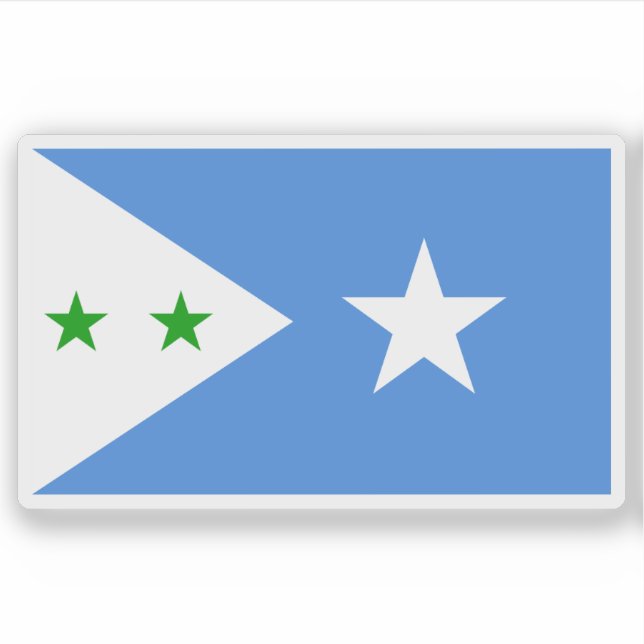 Flagge des Staat Galmudug, Somalia (2015-2015) Aufkleber (Vorderseite)