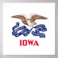 Flagge des Staat Iowa