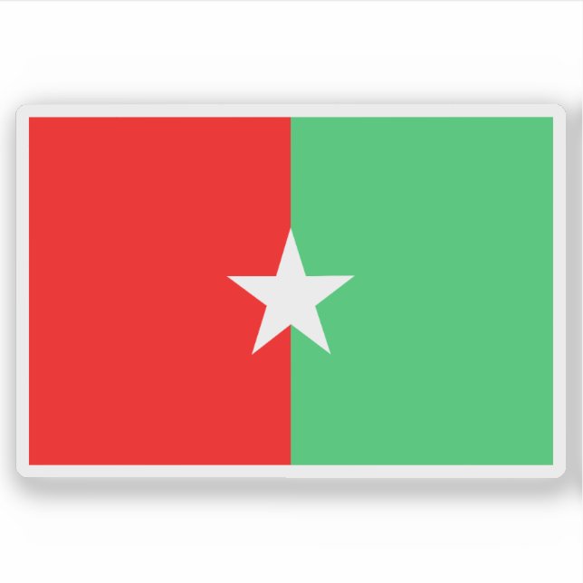 Flagge des Staat Jubaland, Somalia (1998-1999) Aufkleber (Vorderseite)
