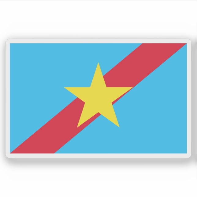 Flagge des Staat Ngaraard, Palau Aufkleber (Vorderseite)