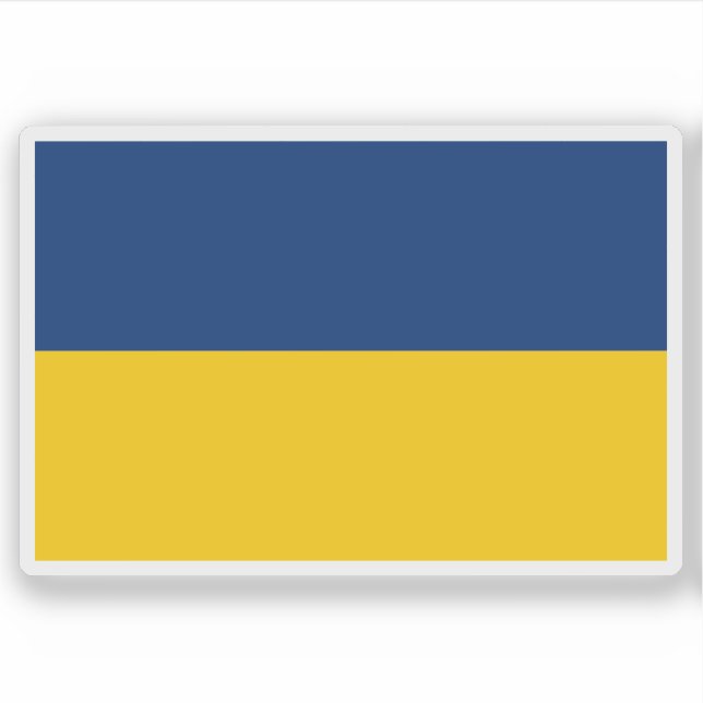 Flagge des Staat Niederösterreich Aufkleber (Vorderseite)