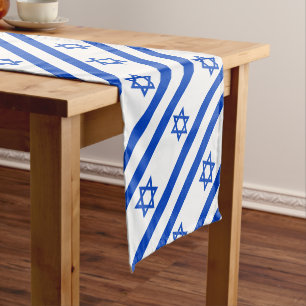 Flagge des Staat von Israel Kurzer Tischläufer