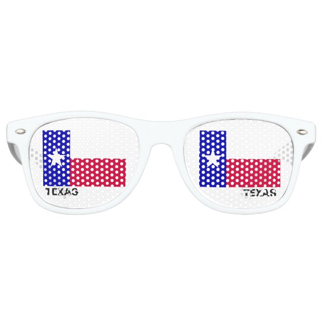 Flagge des Staat von Texas Partybrille (Vorderseite)
