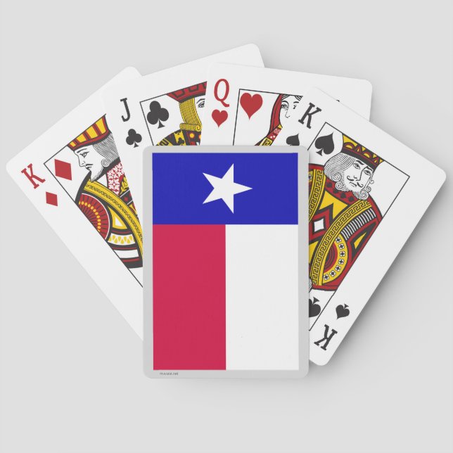Flagge des Staat von Texas Spielkarten (Rückseite)