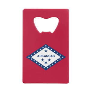 Flagge des Staates Arkansas Geldbeutel Flaschenöffner