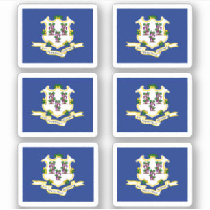 Flagge des Staates Connecticut Aufkleber