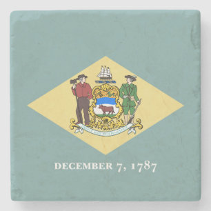 Flagge des Staates Delaware Steinuntersetzer