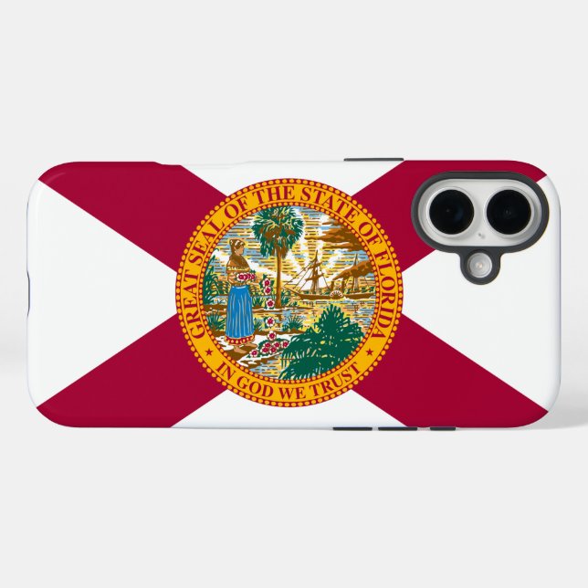 Flagge des Staates Florida iPhone 16 Plus Hülle (Rückseite (Horizontal))