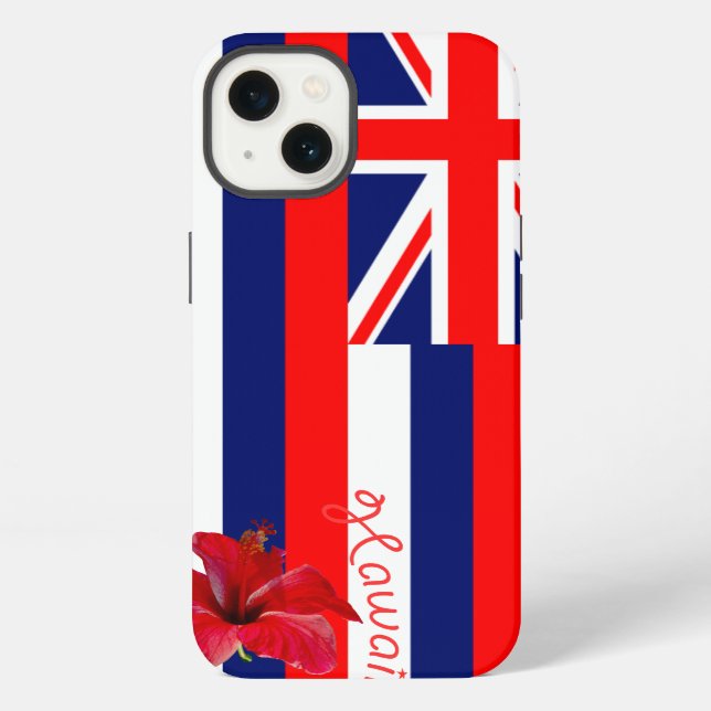 Flagge des Staates Hawaii iPhone Hülle (Rückseite)