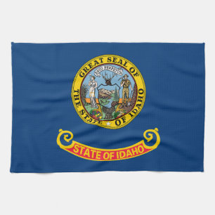 Flagge des Staates Idaho Geschirrtuch