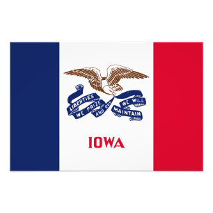 Flagge des Staates Iowa Fotodruck